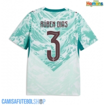 Camisa de time de futebol Portugal Ruben Dias #3 Replicas 2º Equipamento Mundo 2026 Manga Curta